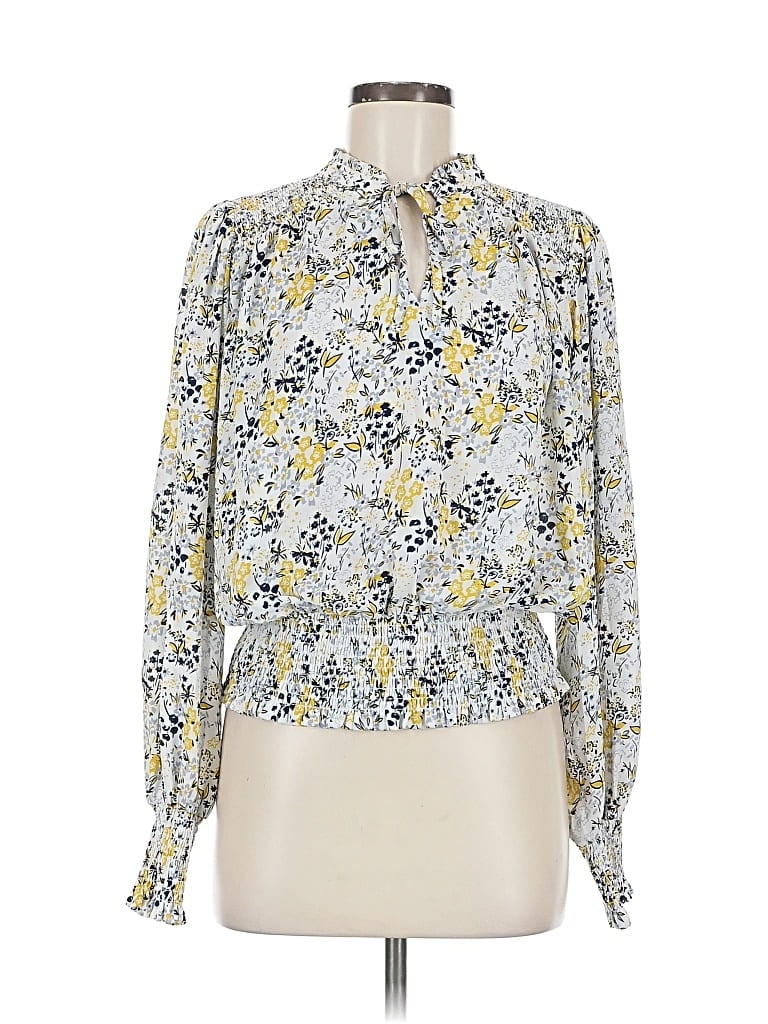 Pre-owned Rachel Rachel Roy Long Sleeve Blouse In Yellow
