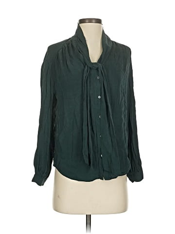 Joie Long Sleeve Silk Top (view 1)