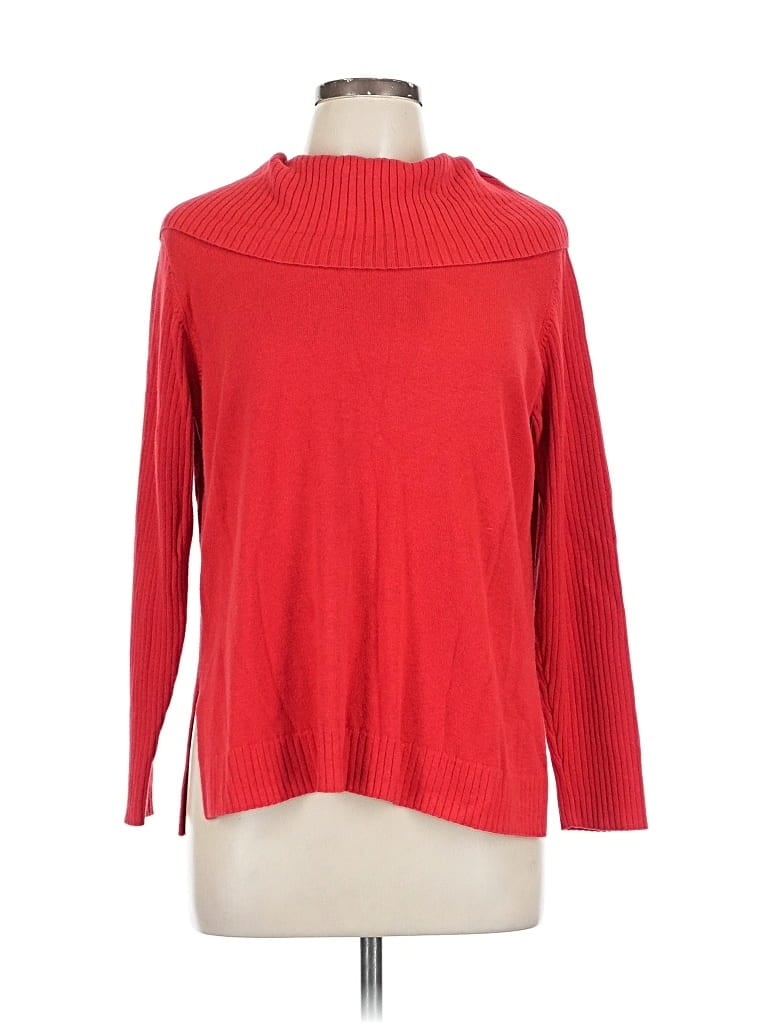 Pre-owned Crown & Ivy Turtleneck Sweater In Red