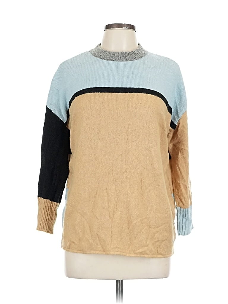 Pre-owned Thml Pullover Sweater In Brown