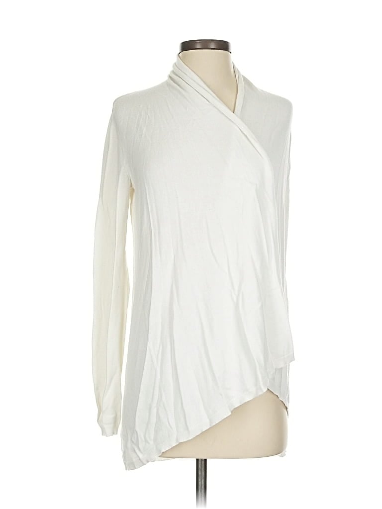 Pre-owned Express Cardigan Sweater In White