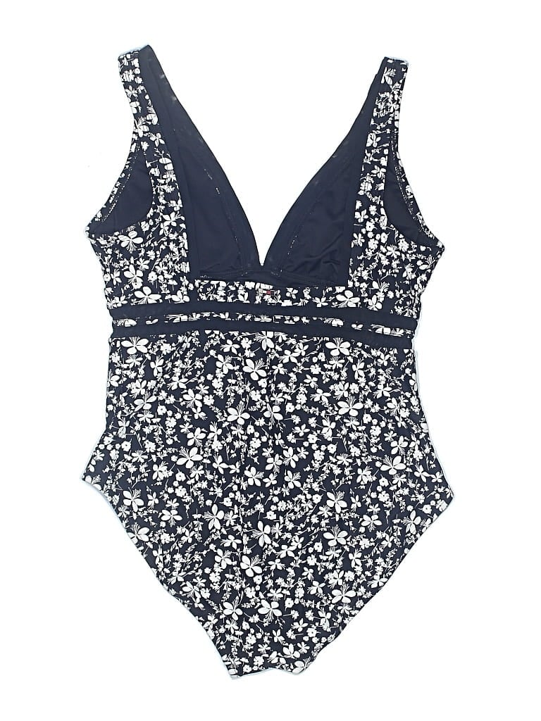 Pre-owned Tommy Hilfiger One Piece Swimsuit In Blue