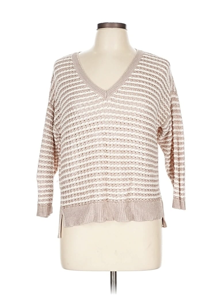 Pre-owned White House Black Market Pullover Sweater In Brown