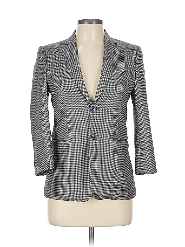 Pre-owned Assorted Brands Blazer Jacket In Gray