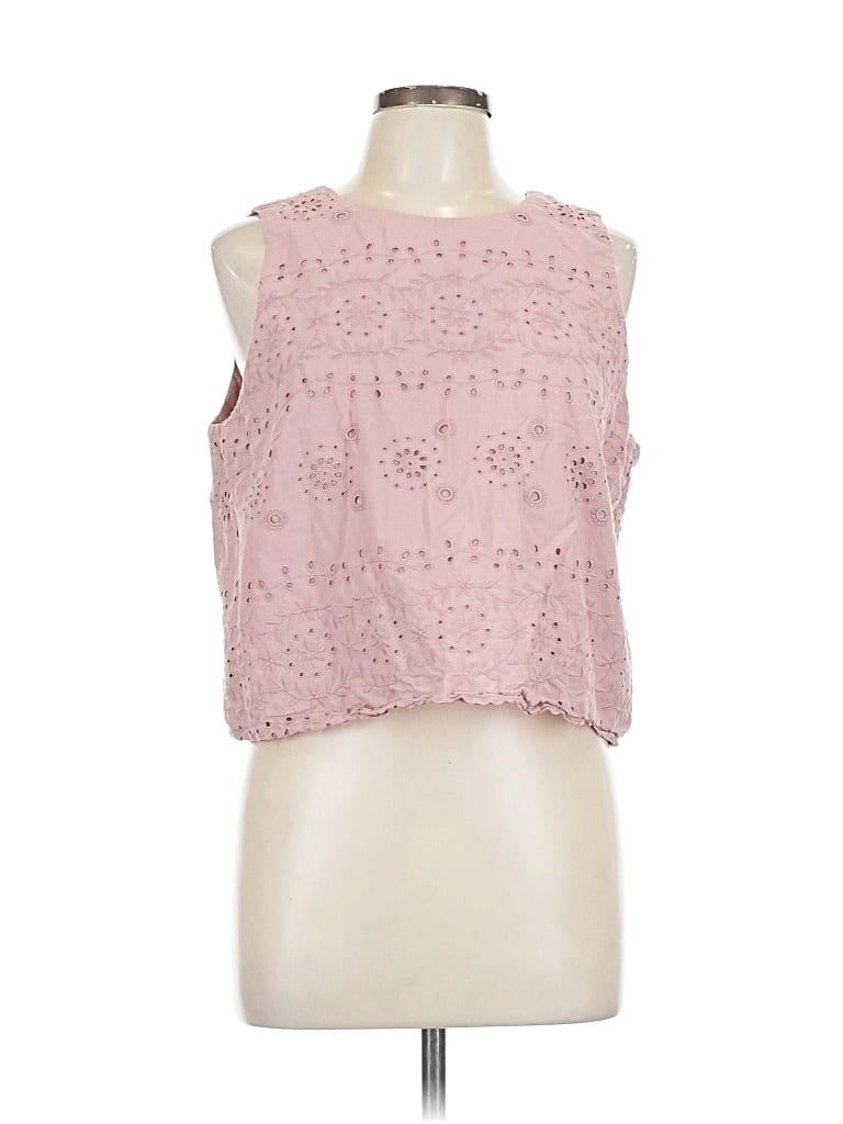 Pre-owned Ann Taylor Loft Sleeveless Blouse In Pink