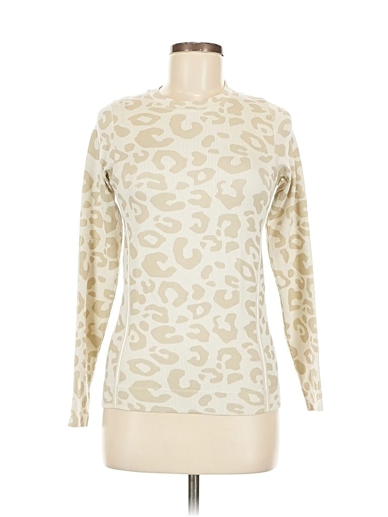 Pre-owned Sweaty Betty Long Sleeve T-shirt In White