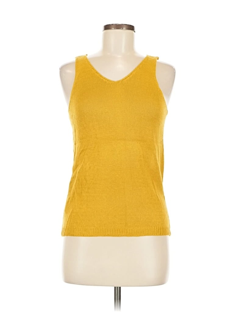 Pre-owned Shein Sweater Vest In Yellow