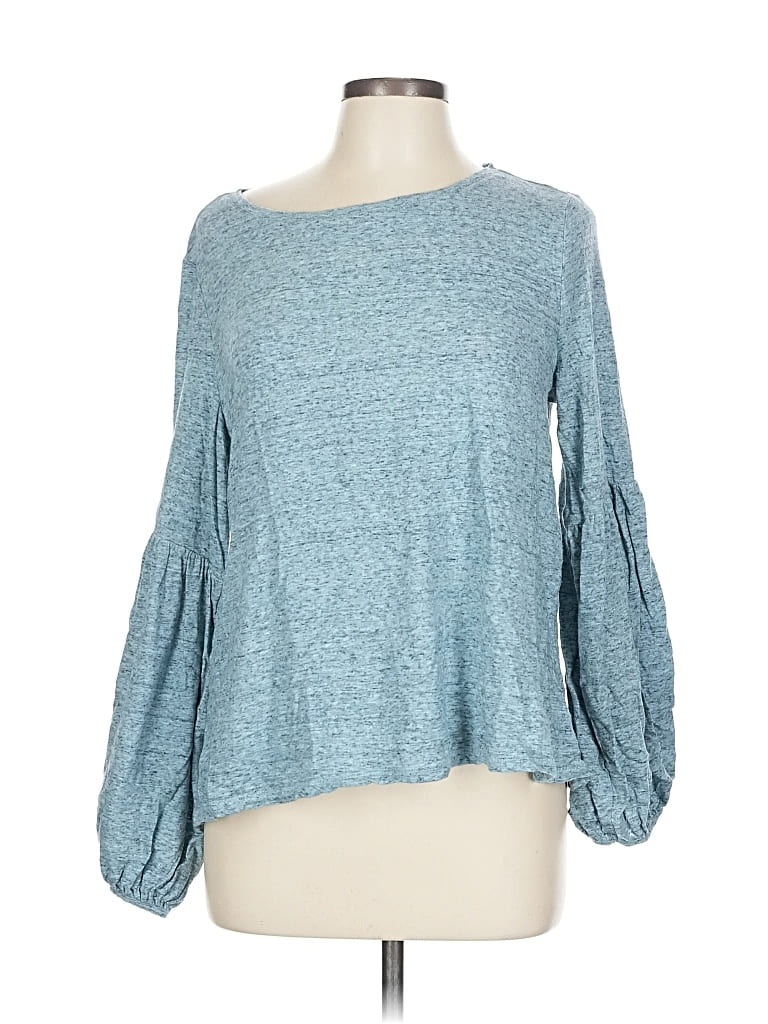 Pre-owned Ann Taylor Loft 3/4 Sleeve T-shirt In Blue