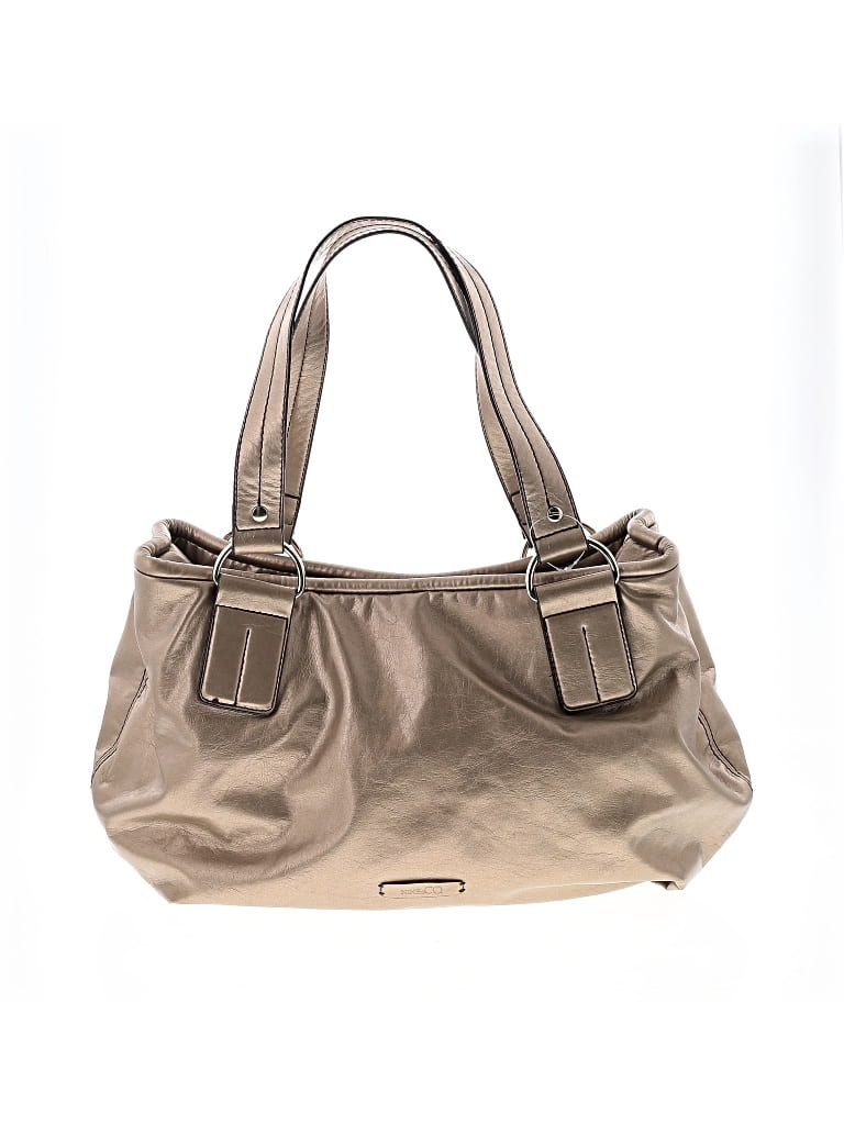 Pre-owned Nine & Co. Shoulder Bag In Gold