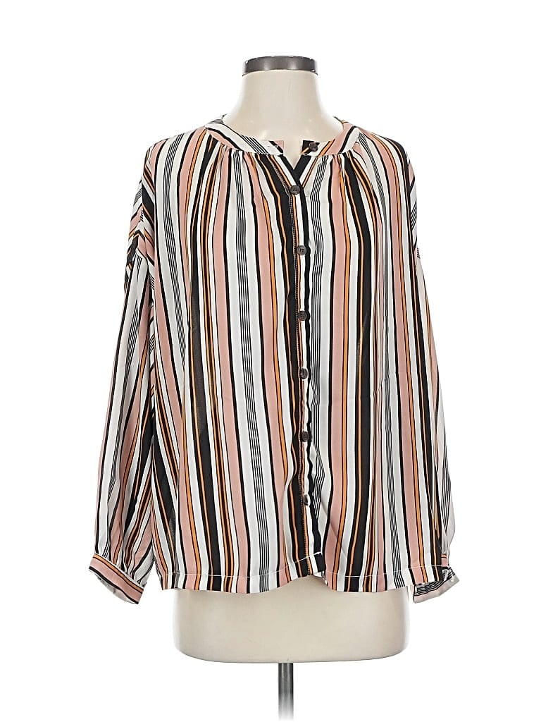 Click to view more detailed imagery on our partner's website Pre-owned Agnes & Dora Long Sleeve Blouse In Brown