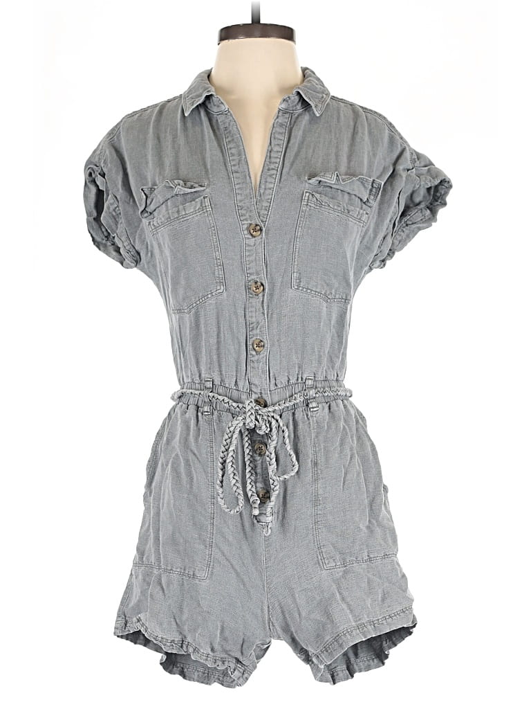 Pre-owned Nicole Miller Romper In Gray