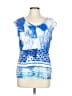 Tribal Blue Sleeveless Blouse Size L - photo 1
