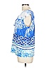 Tribal Blue Sleeveless Blouse Size L - photo 5