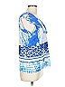 Tribal Blue Sleeveless Blouse Size L - photo 4