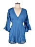 Honolua Surf Co. 100% Viscose Solid Blue Romper Size M - photo 1