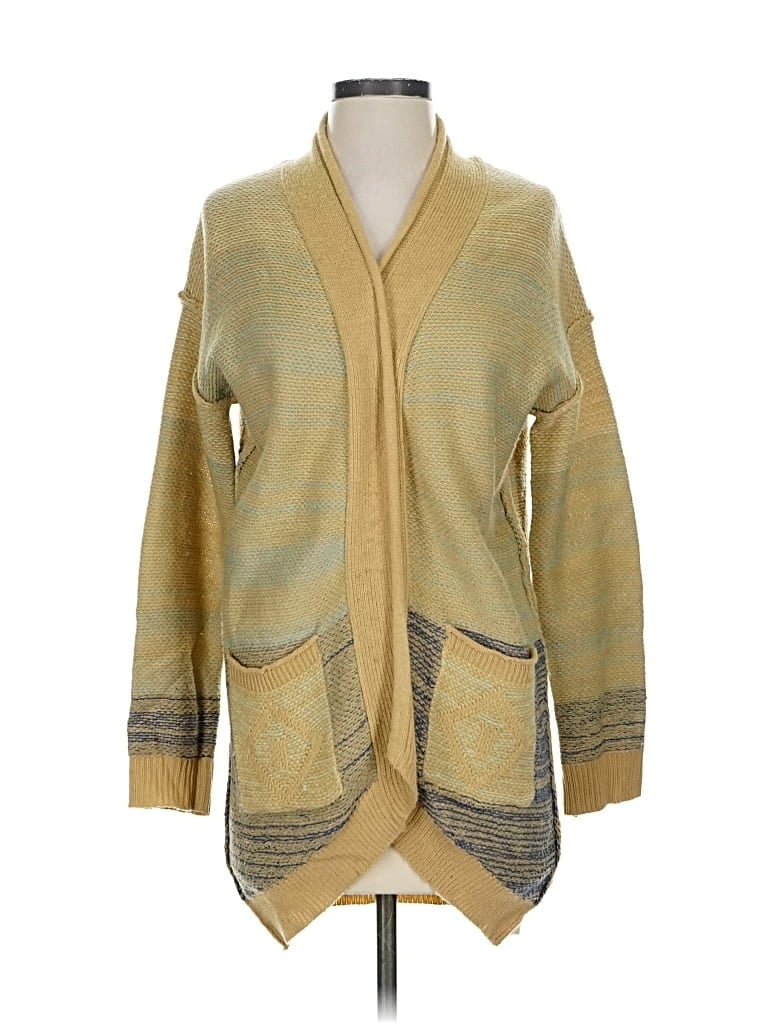 HEM & THREAD Pre-owned Cardigan Sweater In Yellow