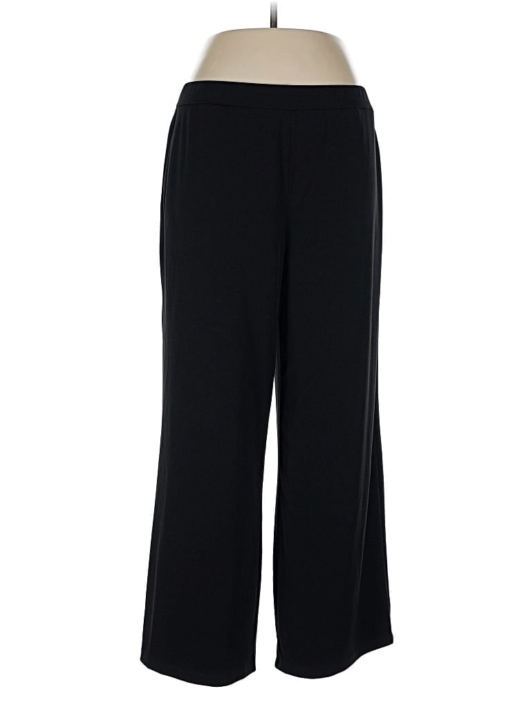 Pre-owned Susan Graver Dress Pants In Black