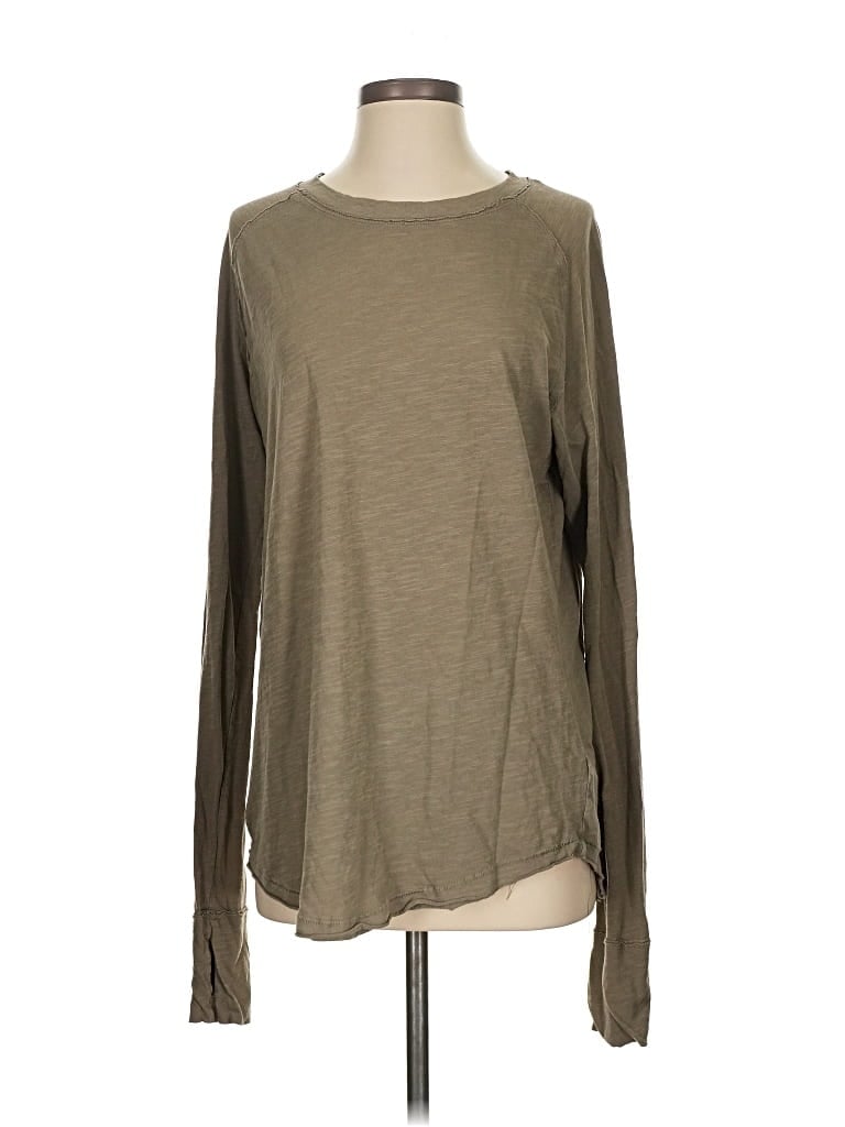 Pre-owned We The Free Long Sleeve T-shirt In Brown