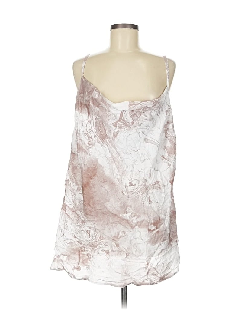 Pre-owned Assorted Brands Tank Top Ivory Halter Neckline Tops In White