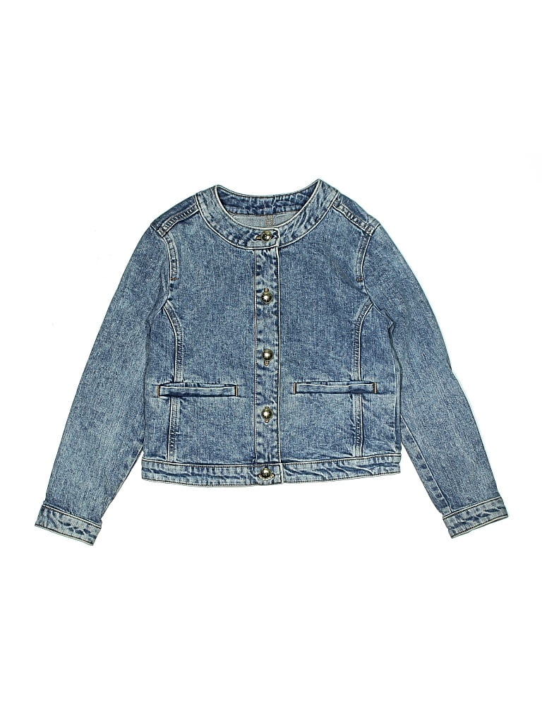 Pre-owned Crewcuts Kids' Denim Jacket In Blue