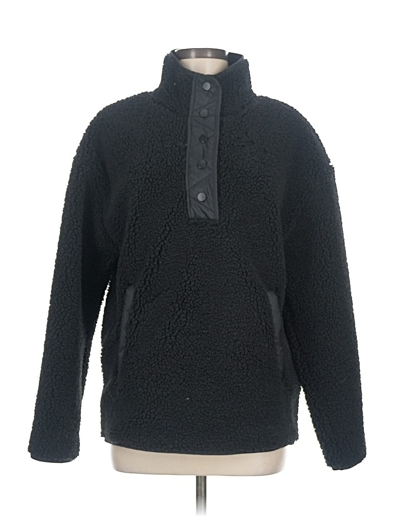 Pre-owned Unbranded Fleece Jacket In Black