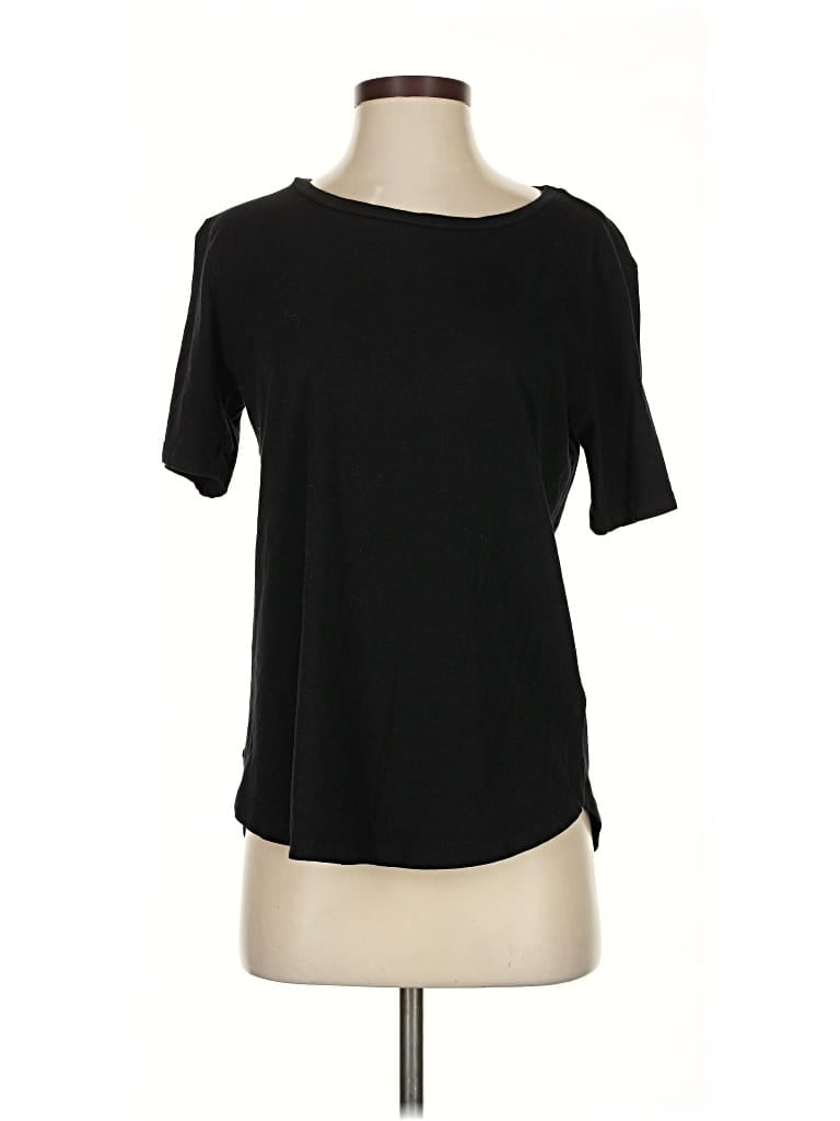 Pre-owned H&m Short Sleeve T-shirt In Black