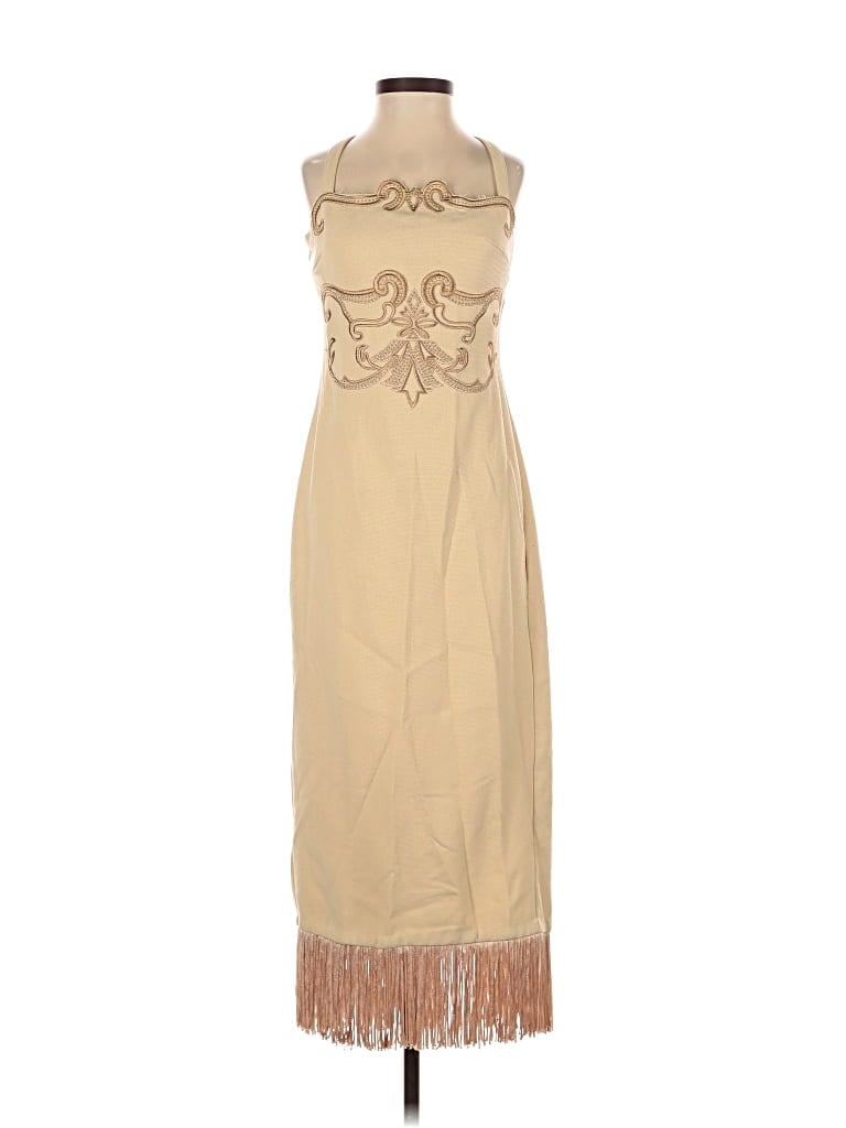 Pre-owned Unbranded Cocktail Dress In Brown