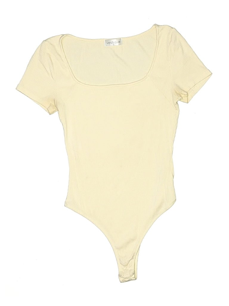 Pre-owned Vestique Bodysuit In Yellow