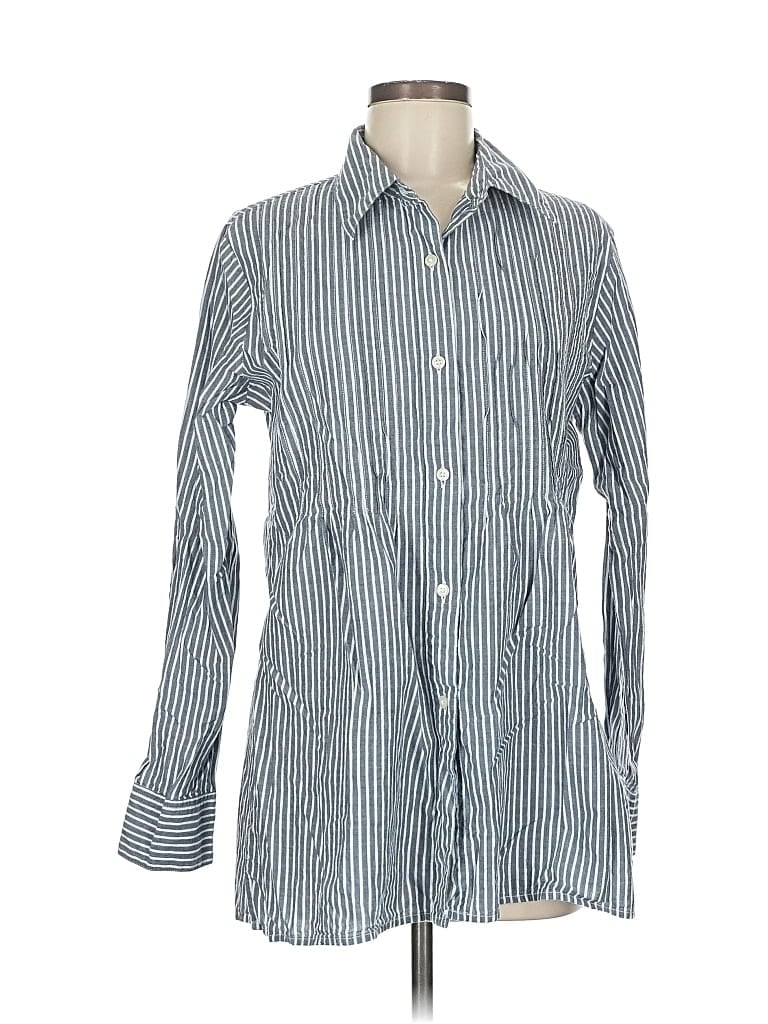 ORVIS Pre-owned Long Sleeve Button Down Shirt In Blue