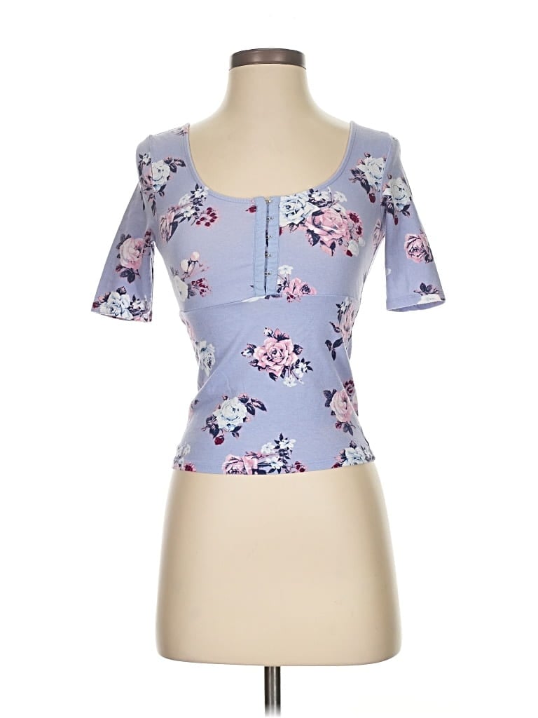 Pre-owned Arizona Jean Company Short Sleeve Henley Shirt In Blue