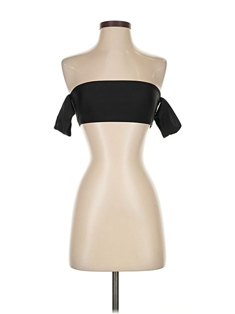 Pre-owned Aerie Tube Top Black Strapless Neckline Tops