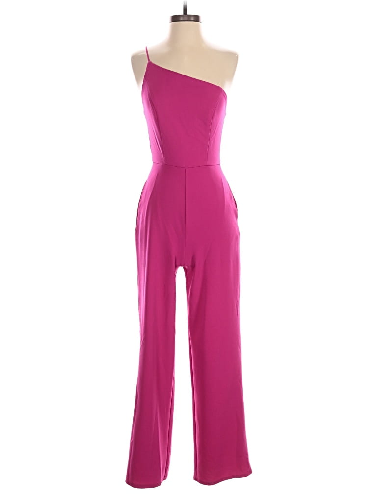 Pre-owned Crystal Sky Jumpsuit In Pink