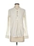 Current/Elliott Ivory Long Sleeve Blouse Size XS (0) - photo 1