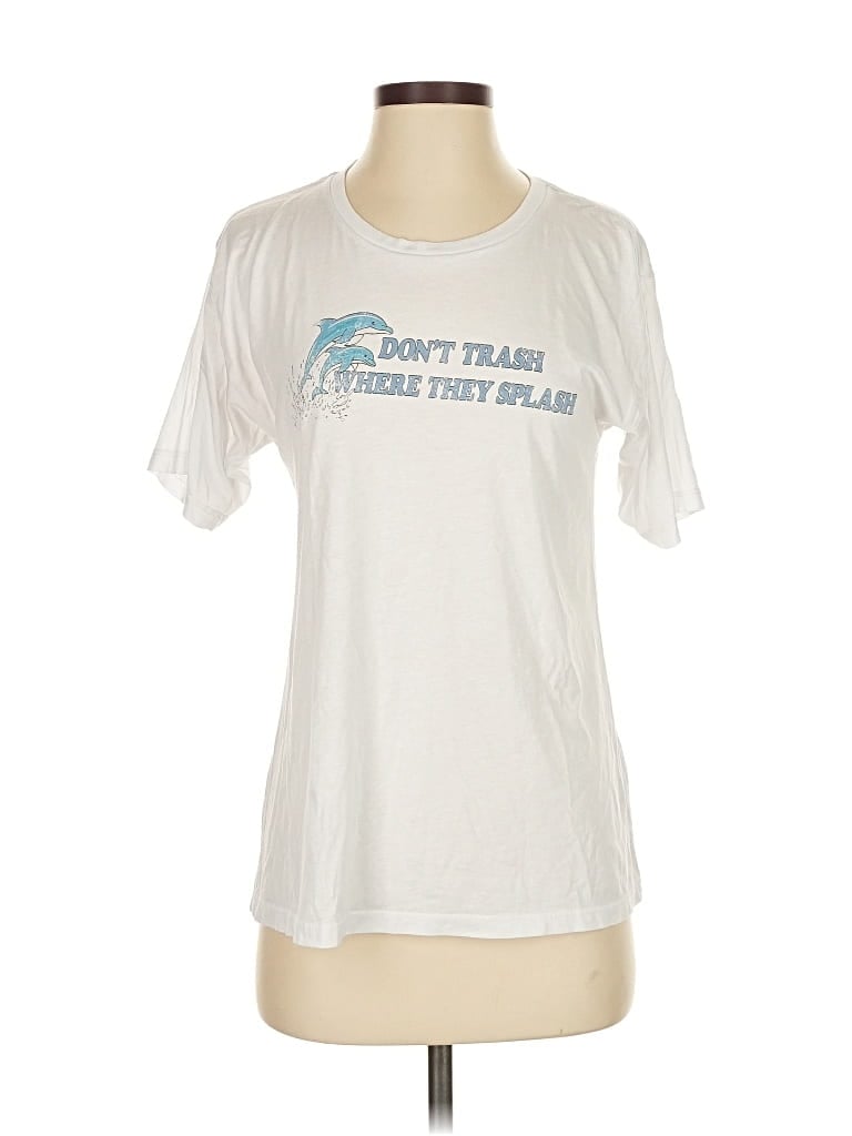 Pre-owned Assorted Brands Short Sleeve T-shirt In White