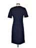 Ann Taylor Solid Blue Casual Dress Size 4 - photo 2