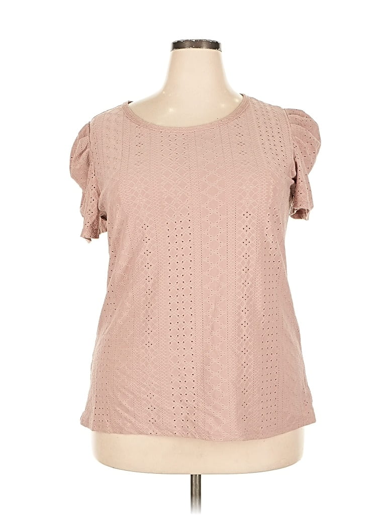 Pre-owned Unbranded Short Sleeve T-shirt In Pink