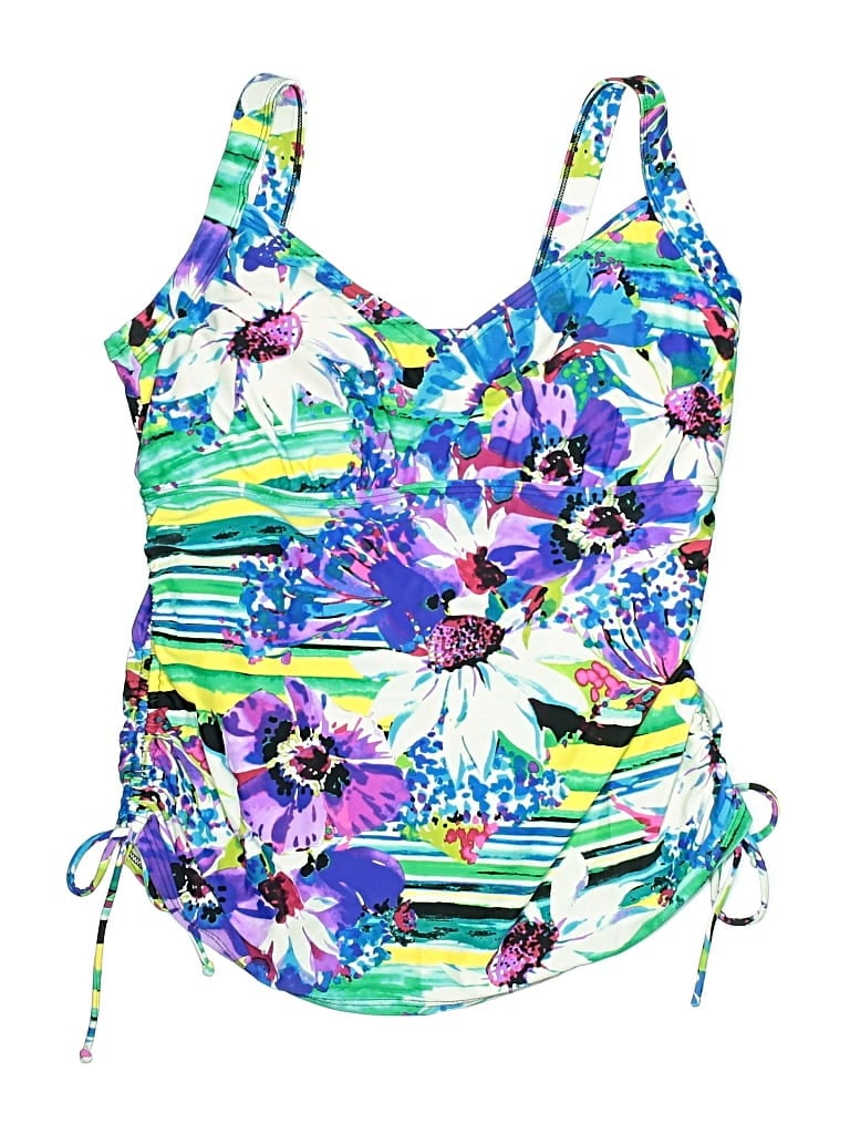 Pre-owned Maxine Of Hollywood One Piece Swimsuit In Blue