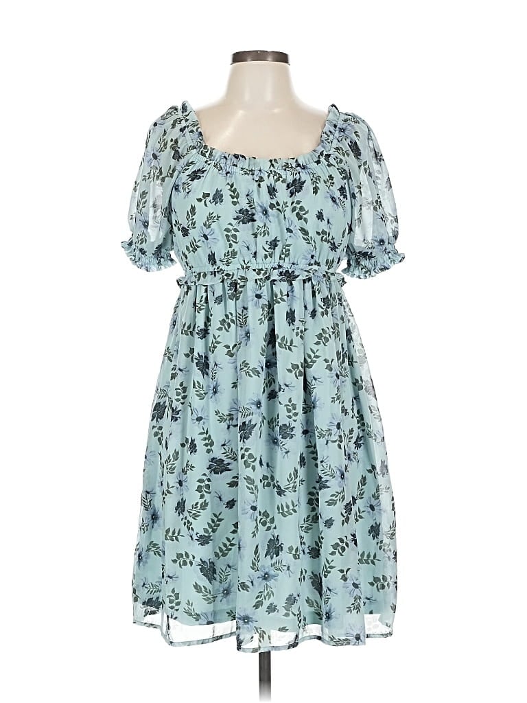 Pre-owned Assorted Brands Casual Dress In Blue