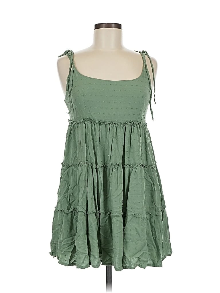 Pre-owned Unbranded Casual Dress In Green