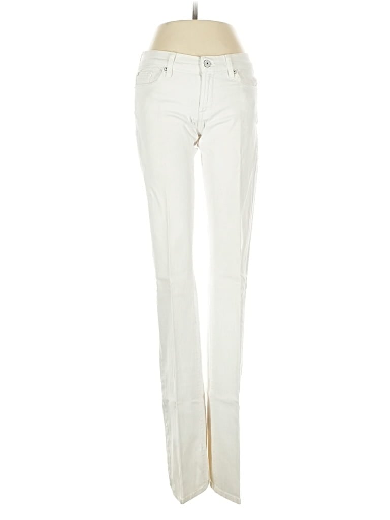 Pre-owned 7 For All Mankind Jeans In White