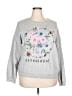Wound Up Floral Gray Sweatshirt Size XXL - photo 1