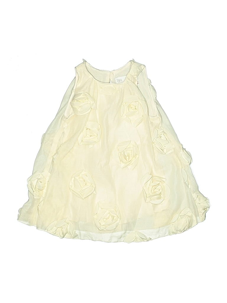 Pre-owned Zara Baby Babies' Dress In White