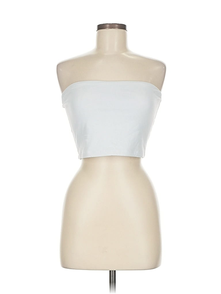 Pre-owned Susana Monaco Tube Top White Strapless Neckline Tops