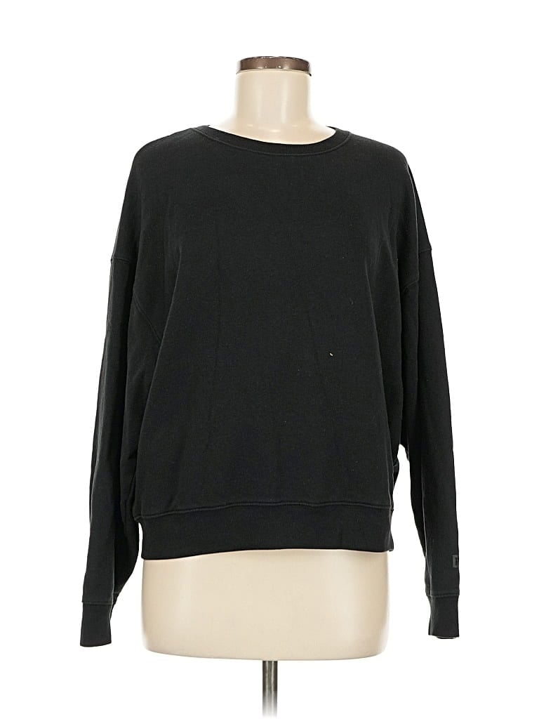 Pre-owned Victoria's Secret Pink Sweatshirt In Black