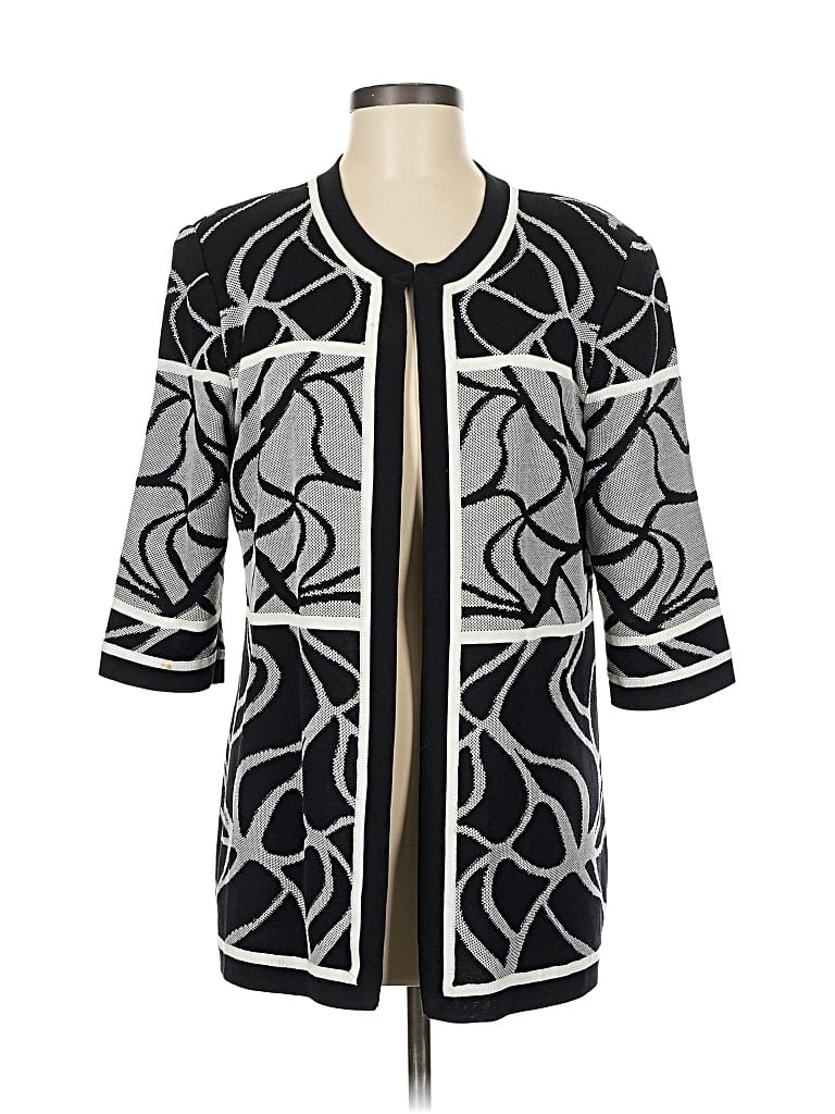 Pre-owned Misook Cardigan Sweater In Black