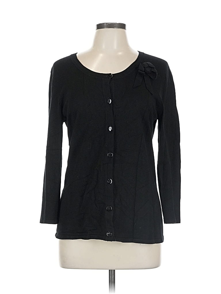 Pre-owned Spense Cardigan Sweater In Black