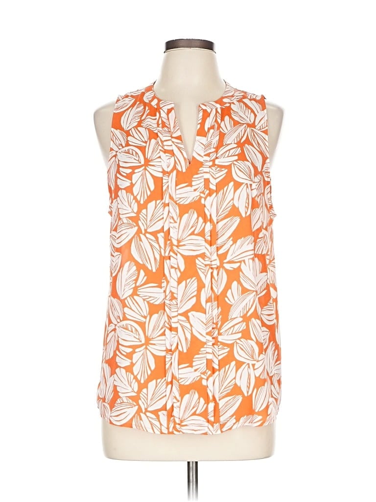 Pre-owned 41hawthorn Sleeveless Blouse In Orange