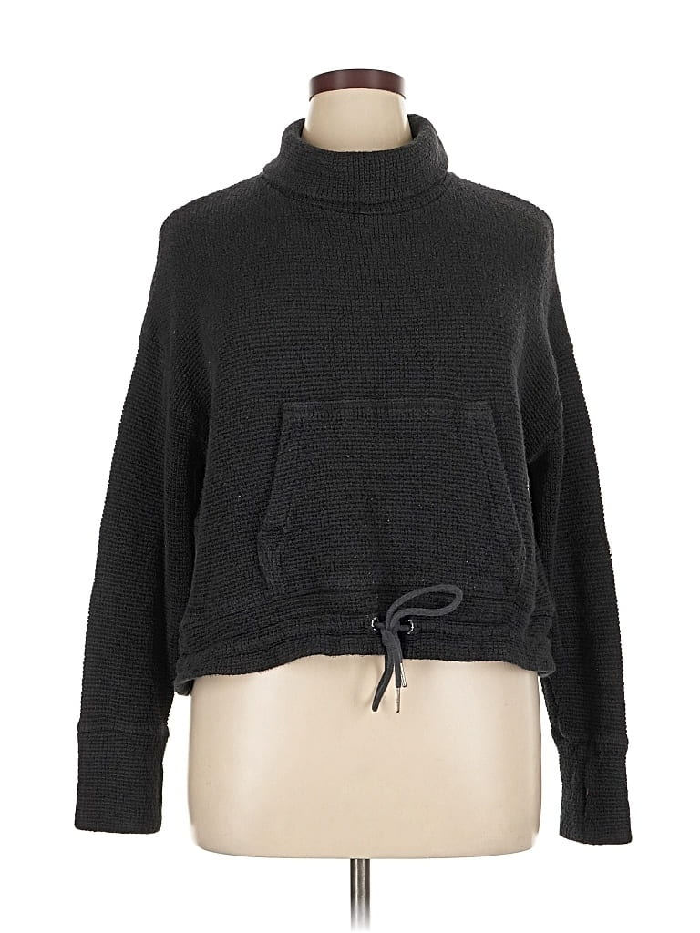 Pre-owned Sweaty Betty Pullover Sweater In Black