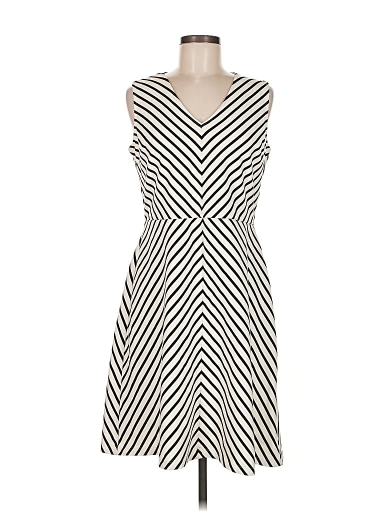 Pre-owned Ann Taylor Loft Outlet Cocktail Dress In White