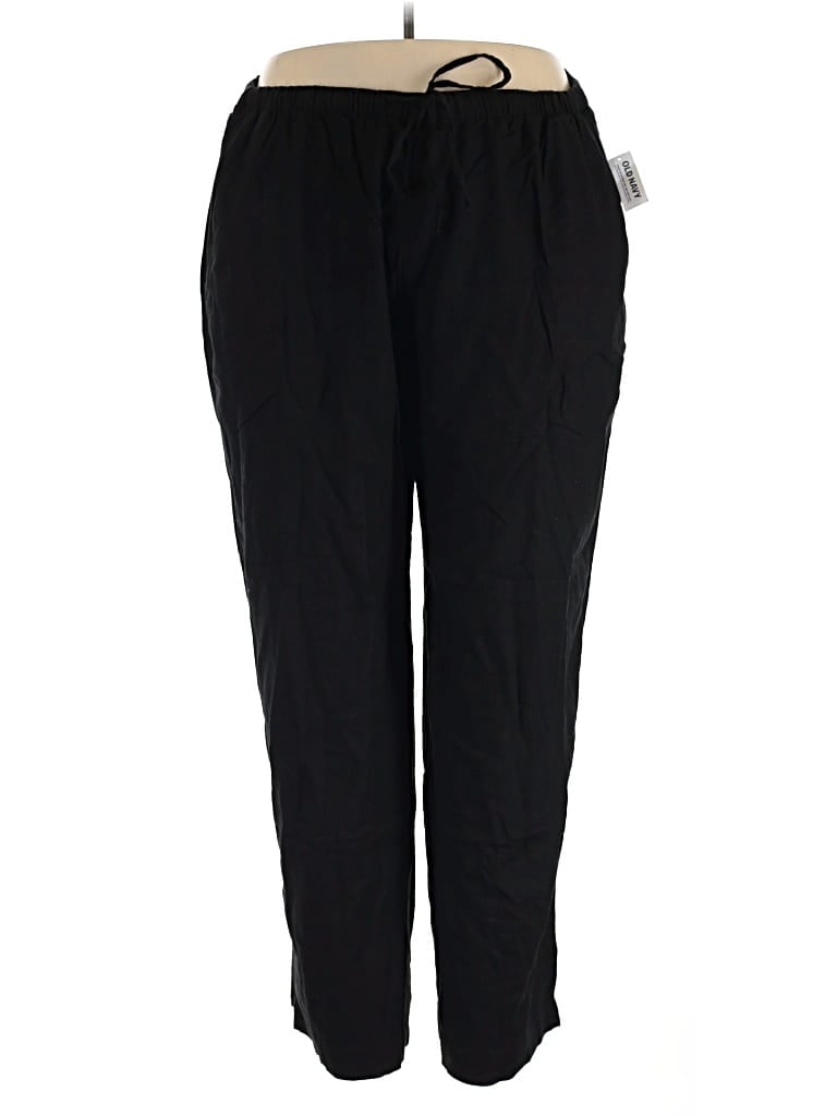 Old Navy Linen Pants In Black